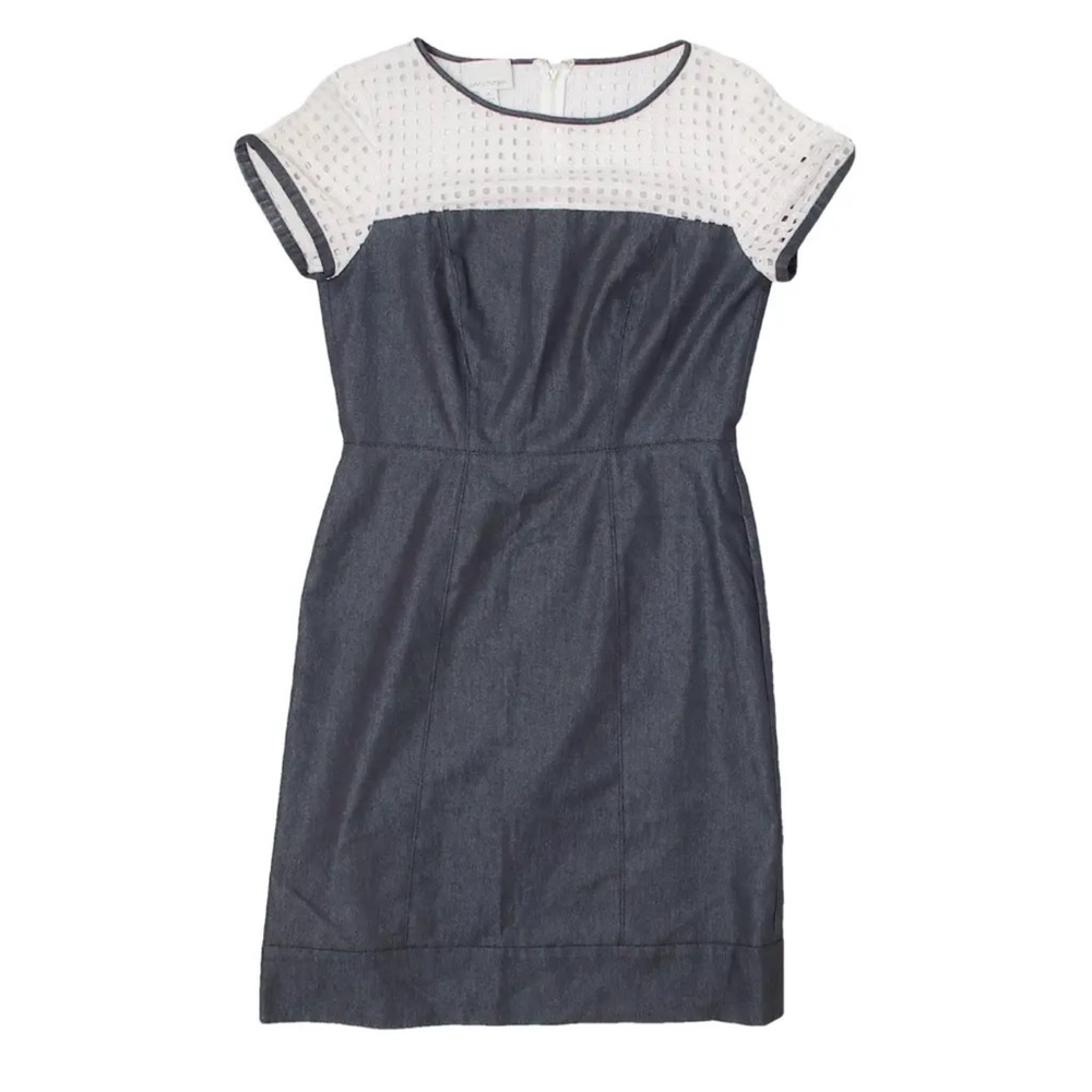 Chic Denim and White Dress